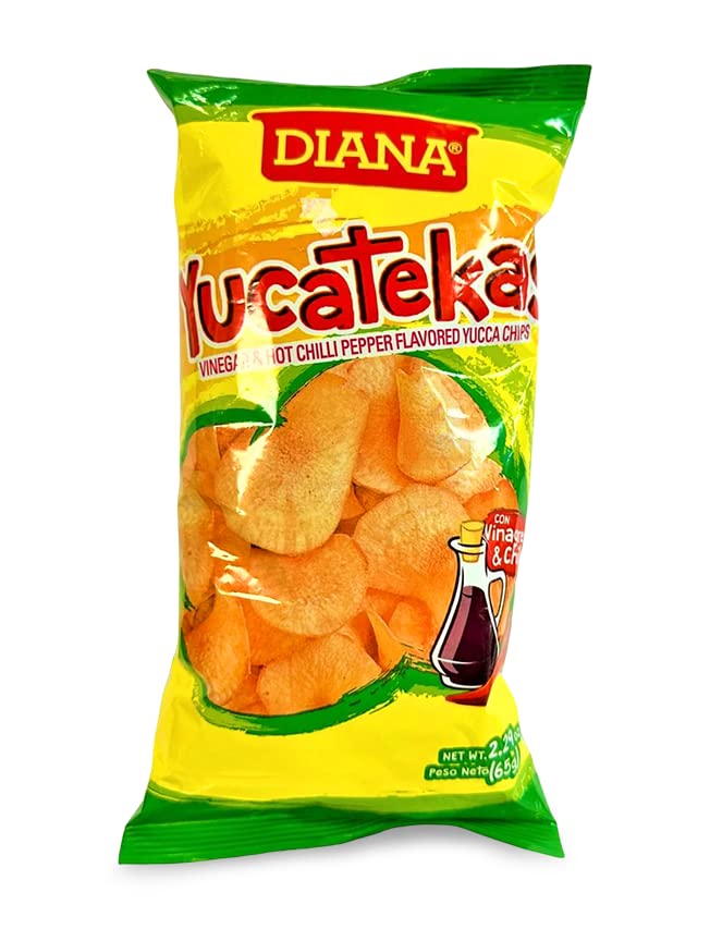 Diana Yucatekas (VINEGAR & HOT CHILLI PEPPER FLAVORED WITH YUCCA CHIPS) 2.29 Oz., 65g/ same great taste. - SANI-LLC