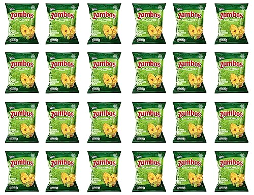 Zambos Plantain Chips: Spicy with Chili,Lime and Salt (Tajaditas de Plátano con Chile + Limón y Sal) Crunchy with spicy taste that many like | Salvajes del Trópico | 5.46 ounces (155grams) - SANI-LLC