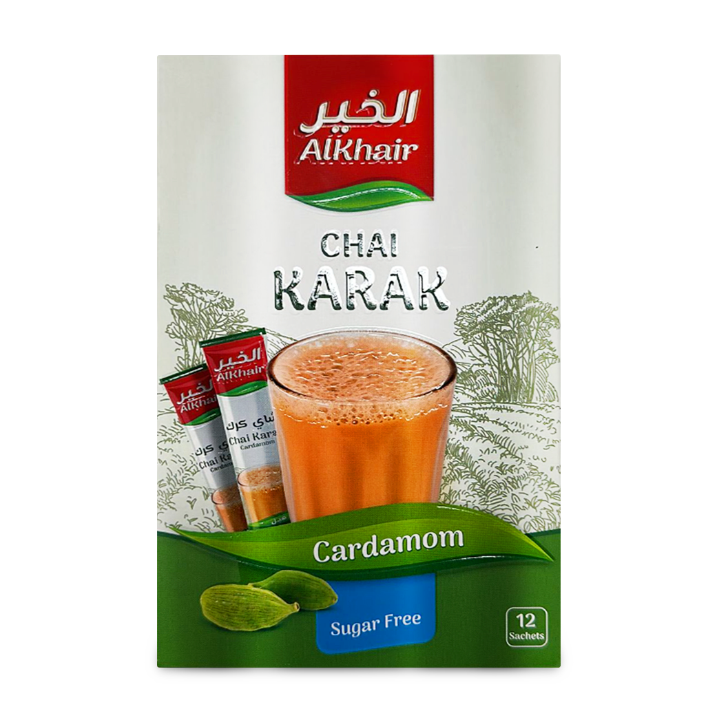 Alkhair Karak Tea with Cardamom Sugar free 180g