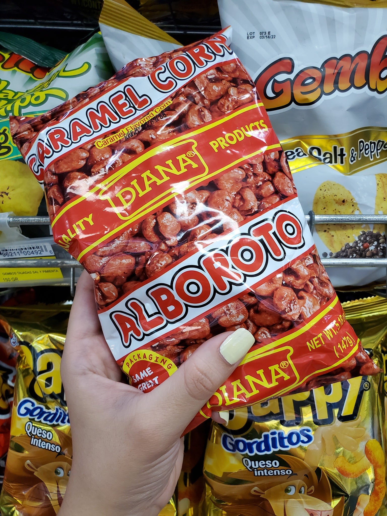 DIANA Alboroto Caramel Corn Sweet Snack 4.76oz - SANI-LLC