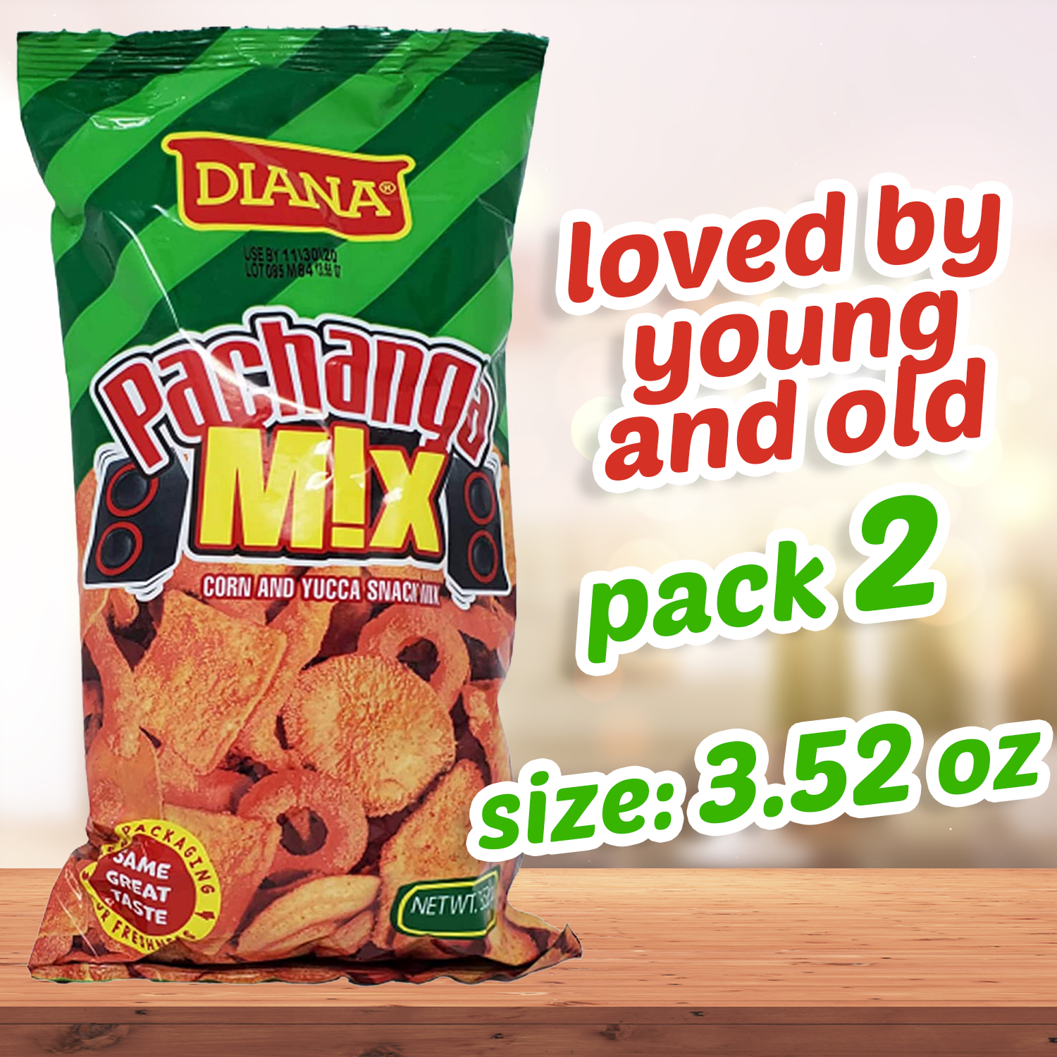 Diana Pachanga Mix Corn and Yucca Snack Mix 1.83oz - SANI-LLC