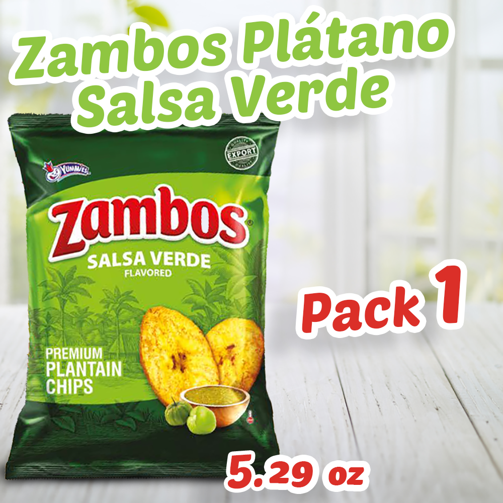 Banana Chips Plantain Chips, Zambos 5.29oz