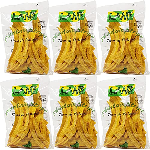 Lam's Plantain Strips || Tiras de Platano || Vegetable Snacks || Healthy & Fresh Snacks || Gluten-free || Banana Chips || Natural Slices || 2.5oz || 71g - SANI-LLC