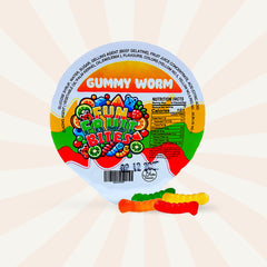 Cup candy Gummy worm Fun fruit Bites 6oz