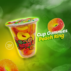 Cup candy Peach Ring Fun fruit Bites 6oz
