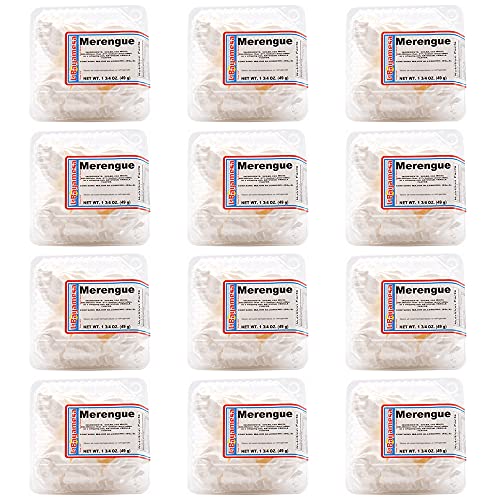 La Bayamesa Meringue cookies vanilla flavor, keto friendly gluten free fat free low carb low sugar healthy snack candy keto snack, keto candy 1.72 oz (49g) | pack of 12 - SANI-LLC