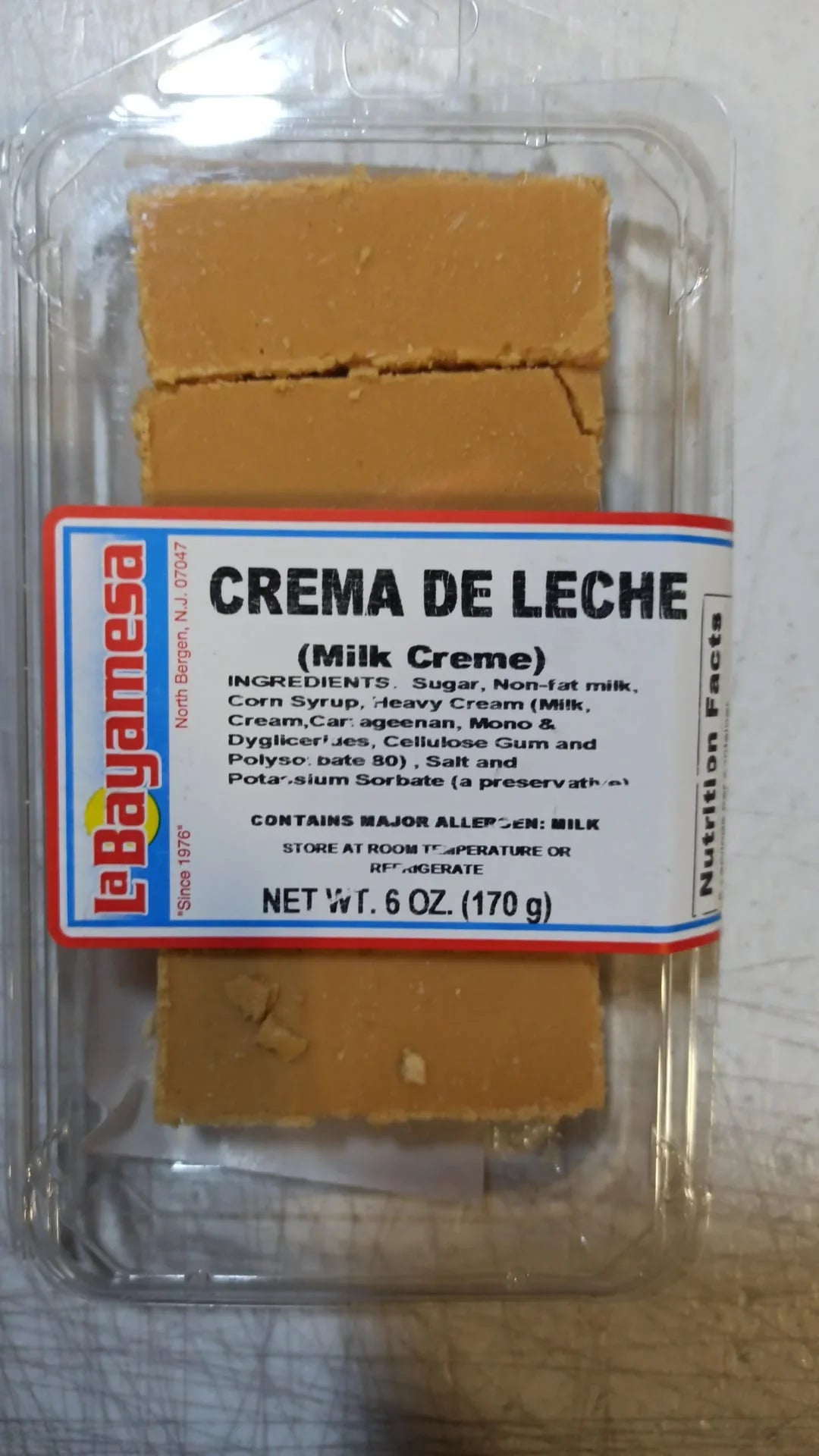 LA BAYAMESA Crema De Leche 6oz - SANI-LLC
