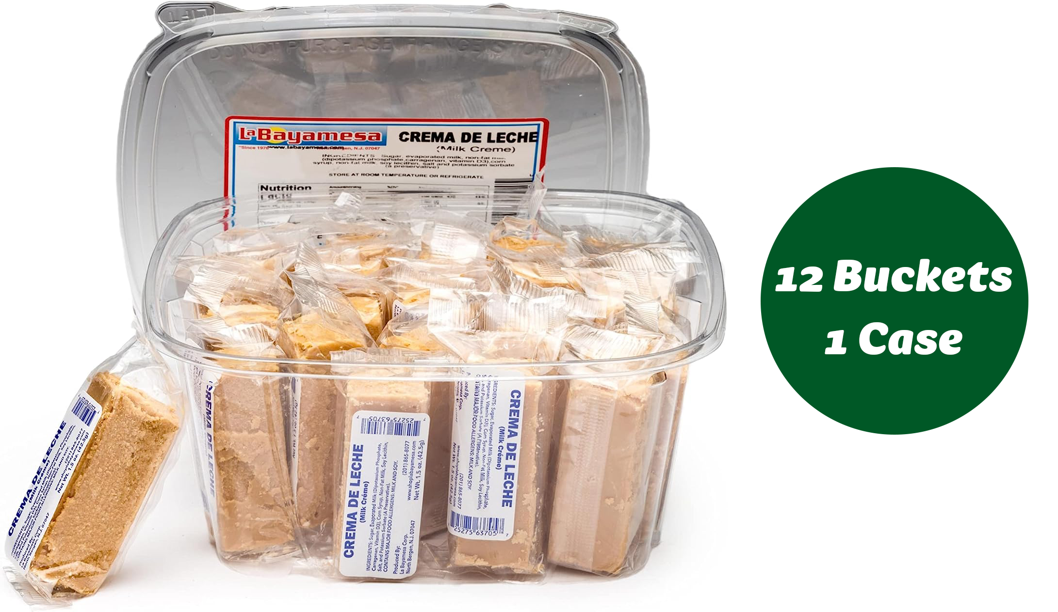 La Bayamesa Crema de Leche Coconut and Milk Candy 1.5oz - SANI-LLC