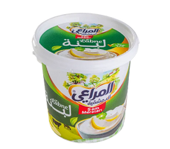 Al Marai Al Dimashqiya Labne Middle Eastern cream spread in a jar, showcasing its creamy texture and authentic flavor.