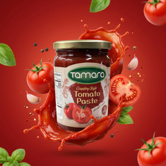 Tamara Country Style Tomato Paste in a 650g glass jar, ideal for cooking and enhancing flavor in recipes