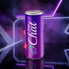Chat Grape Soda 250ml Can, Refreshing Crisp Taste, Everyday Refreshment