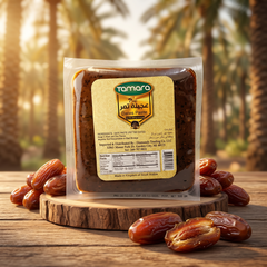 Tamara Natural Dates Paste 500g in a jar, smooth pitted dates for baking and desserts, from Tamara Dates & Dried Food collection.