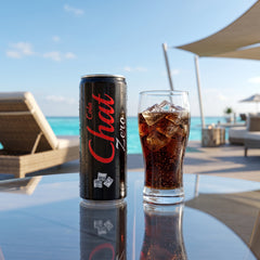 Chat Zero Sugar Cola 250ml Single Can, Classic Cola Flavor, Guilt-Free Refreshment, Anytime Beverage