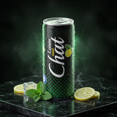 Chat Sparkling Lemon Mint Beverage 250ml Single Can Zesty Lemon Mint Hydrating Invigorating Taste On-the-Go Refreshment