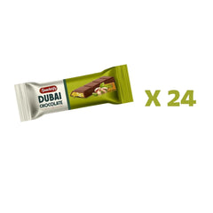Snacksify Dubai Pistachio Kunafa Chocolate BarSnacksify Dubai Chocolate Bars, Pack of 24 (27g Each), Milk Chocolate - Gourmet Exotic Treat - SANI-LLC