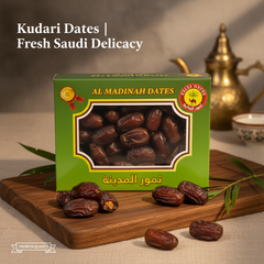 Al Madinah Kudari Dates - Premium Quality Fresh Saudi Delicacy | Natural Sweet Treat - 2.35 LB