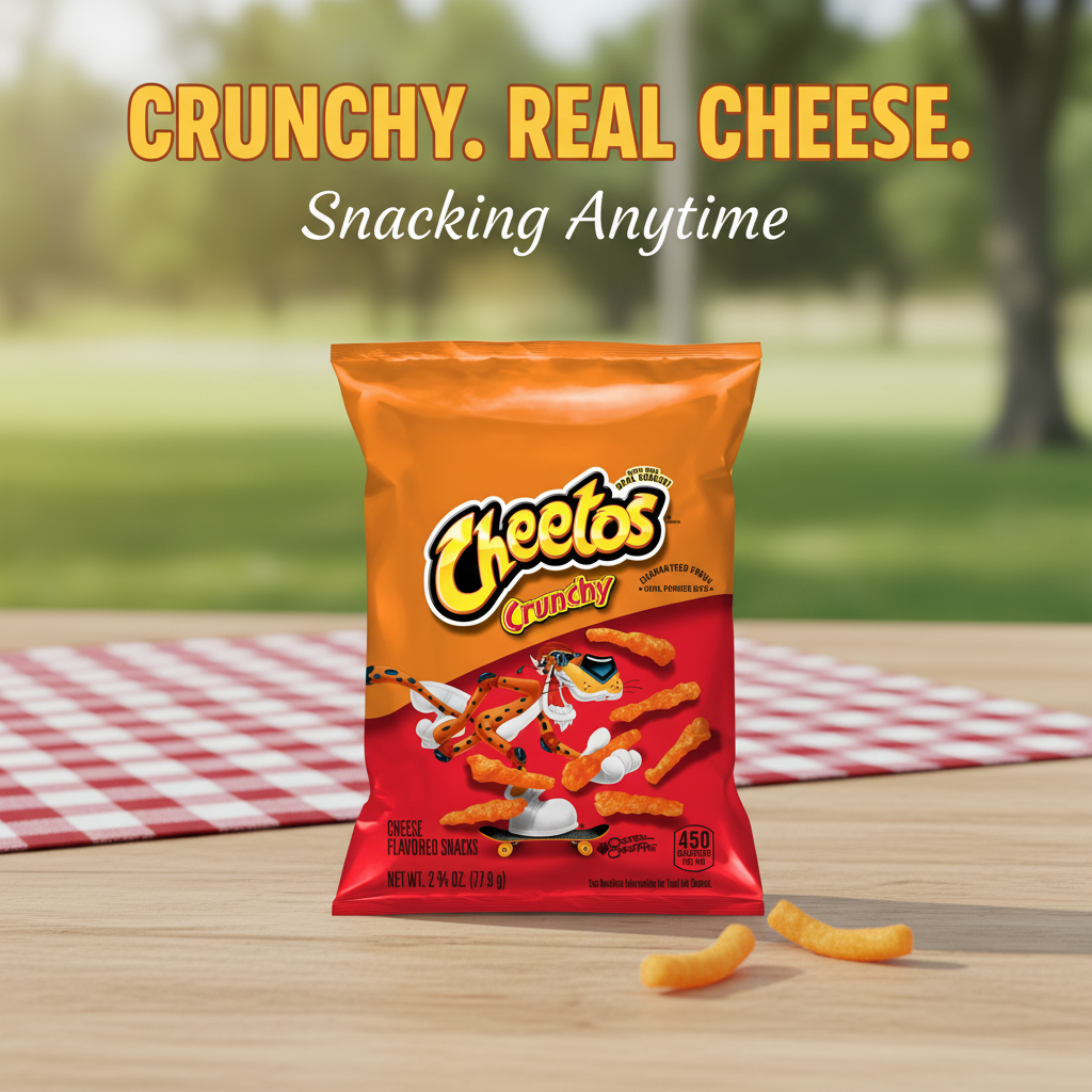 How Cheetos Cheetos Crunchy Cheese Flavored Snacks 2.75oz Made with Real Cheese, G ...