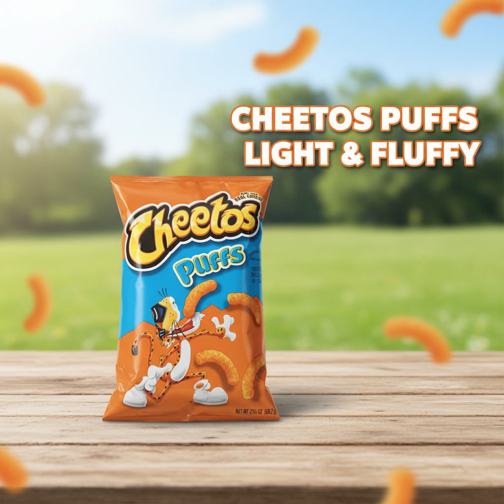 Cheeto Ranch Puff Cheetos Puffs Cheese Snacks 2.13 oz Bag Real Cheese Flavor, Light & Fl ...