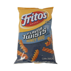 Fritos Corn Snacks 3.25 oz Flavor Twists Honey BBQ Zesty & Sweet Snacking