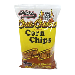 Nicks Chili Cheese Flavored Corn Chips - Crispy & Bold 4 oz Snack Bag