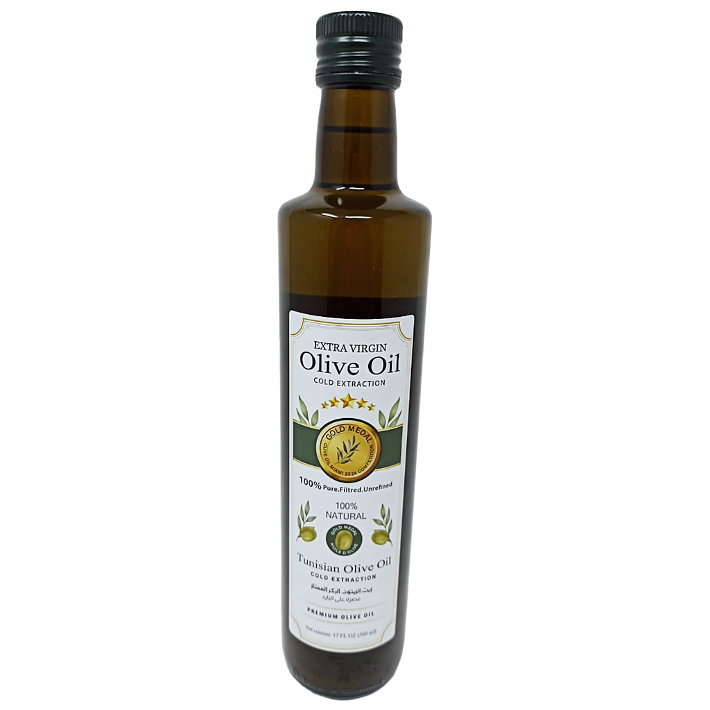 Premium Tunisian Extra Virgin Olive Oil, Pure Filtered Unrefined