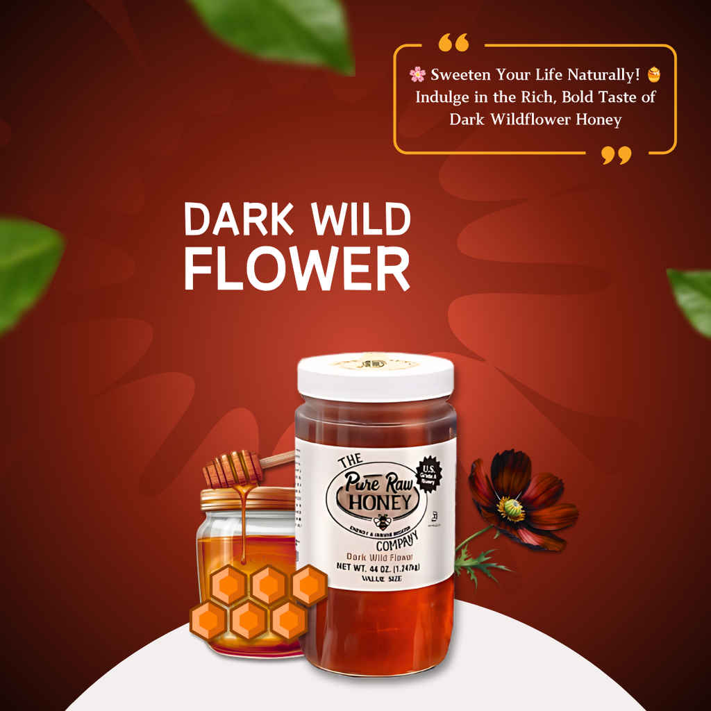 Pure Honey Dark Wild Flower 12 x454g | SANI-LLC