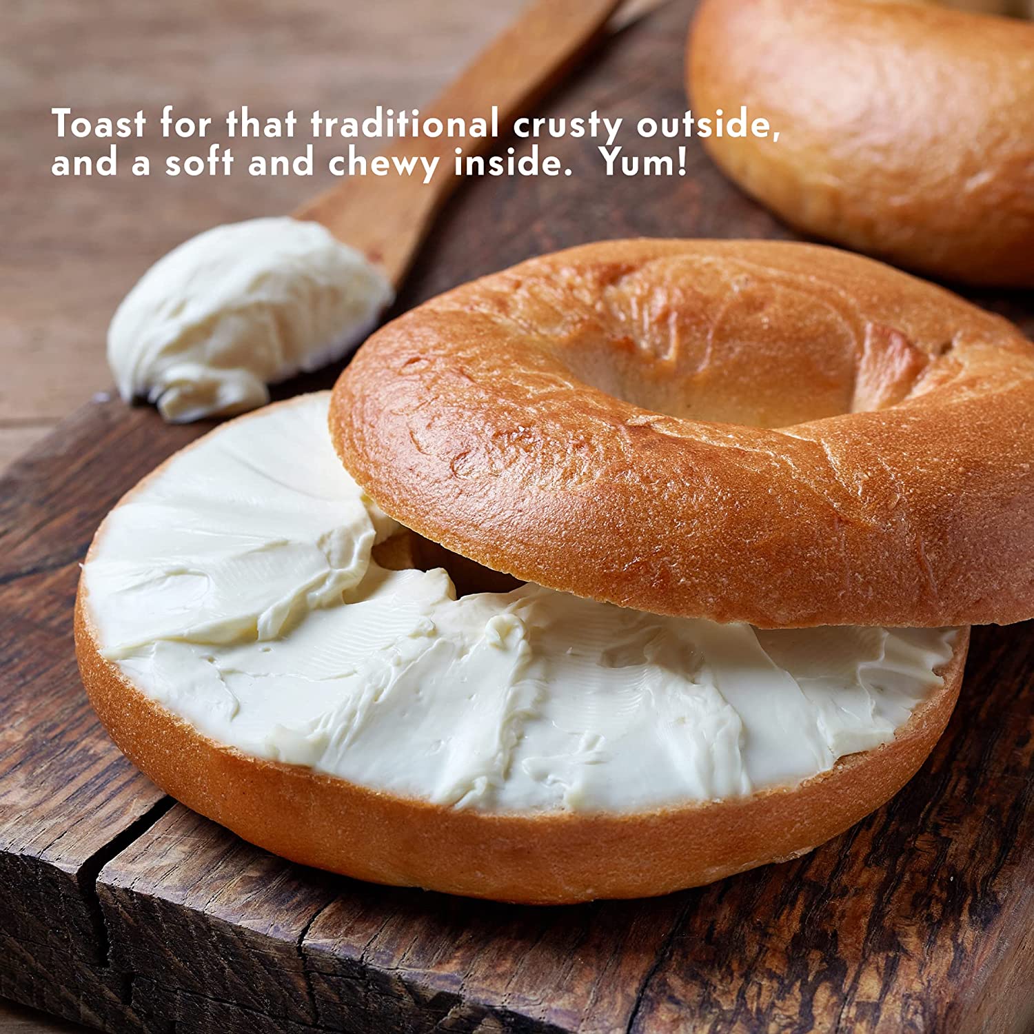 Toufayan Bakeries - Whole Wheat Bagels 20oz 6 Bagels | 12g Protein | 7g Fiber | Naturally Vegan | Cholesterol Free | Dairy Free | Egg Free - 1PaysLess