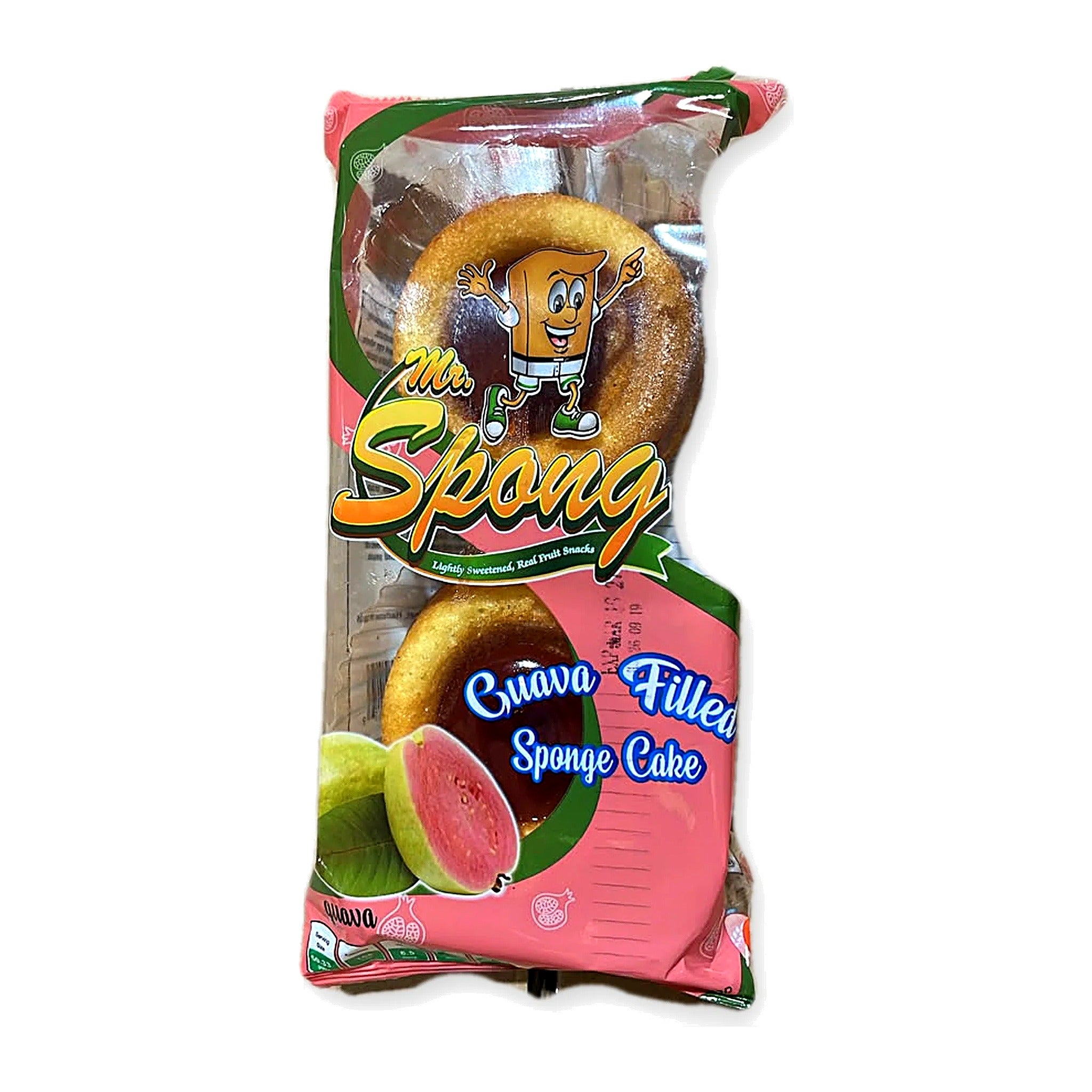 Mr. Spong Guava Filled Sponge Cake Twins 3.5oz (100g) package