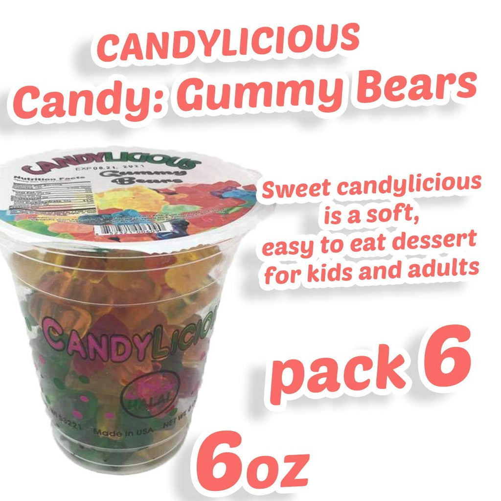 Cup Candy || Gummy Bears of the best daily flavors ||  6oz (170g) - SANI-LLC