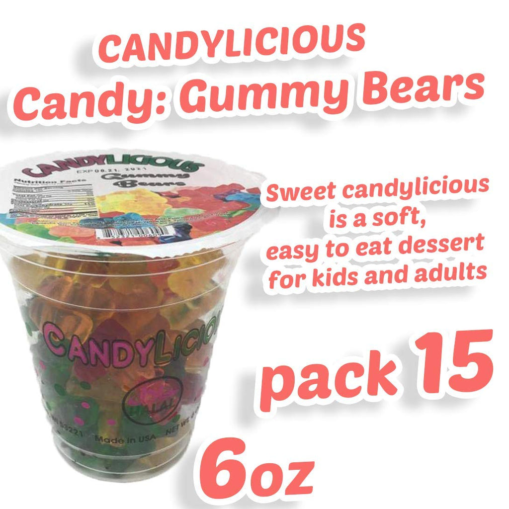 Cup Candy || Gummy Bears of the best daily flavors ||  6oz (170g) - SANI-LLC