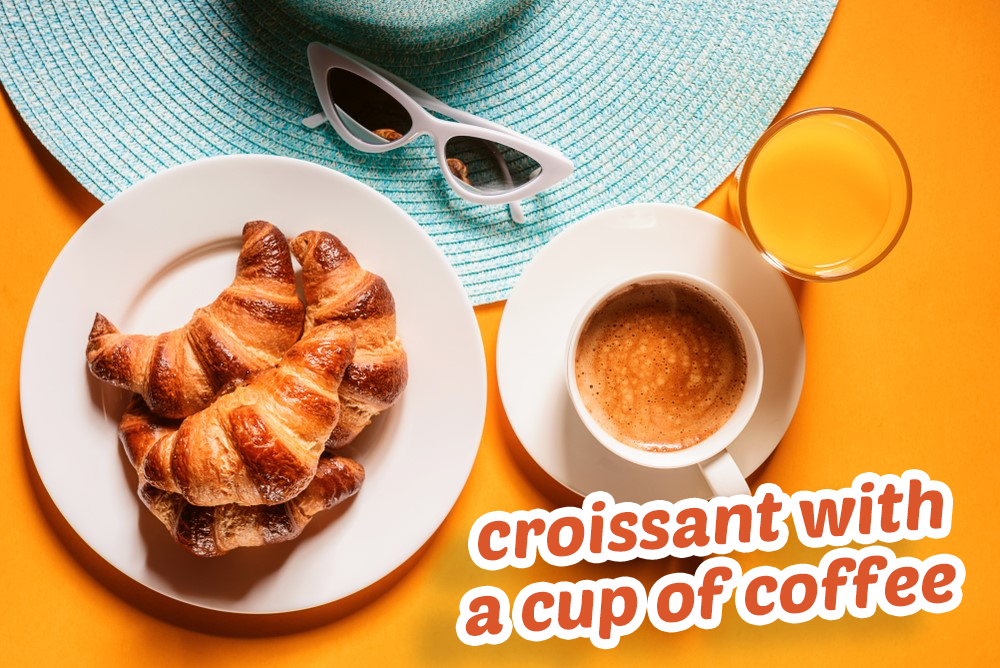 Oven Delights Croissant with a Cup of Coffee 85g 2.9oz