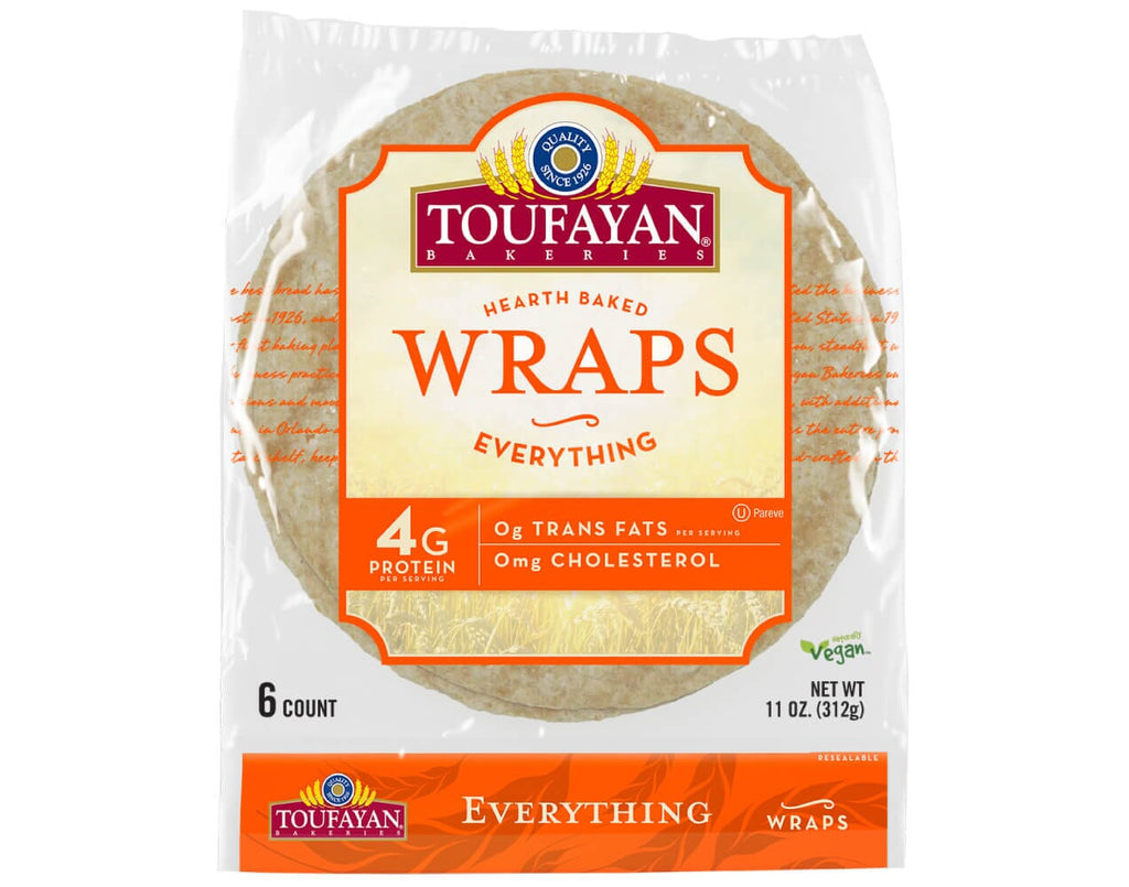 TOUFAYAN SMALL WRAPS - Everything 6 COUNT | 11 OZ