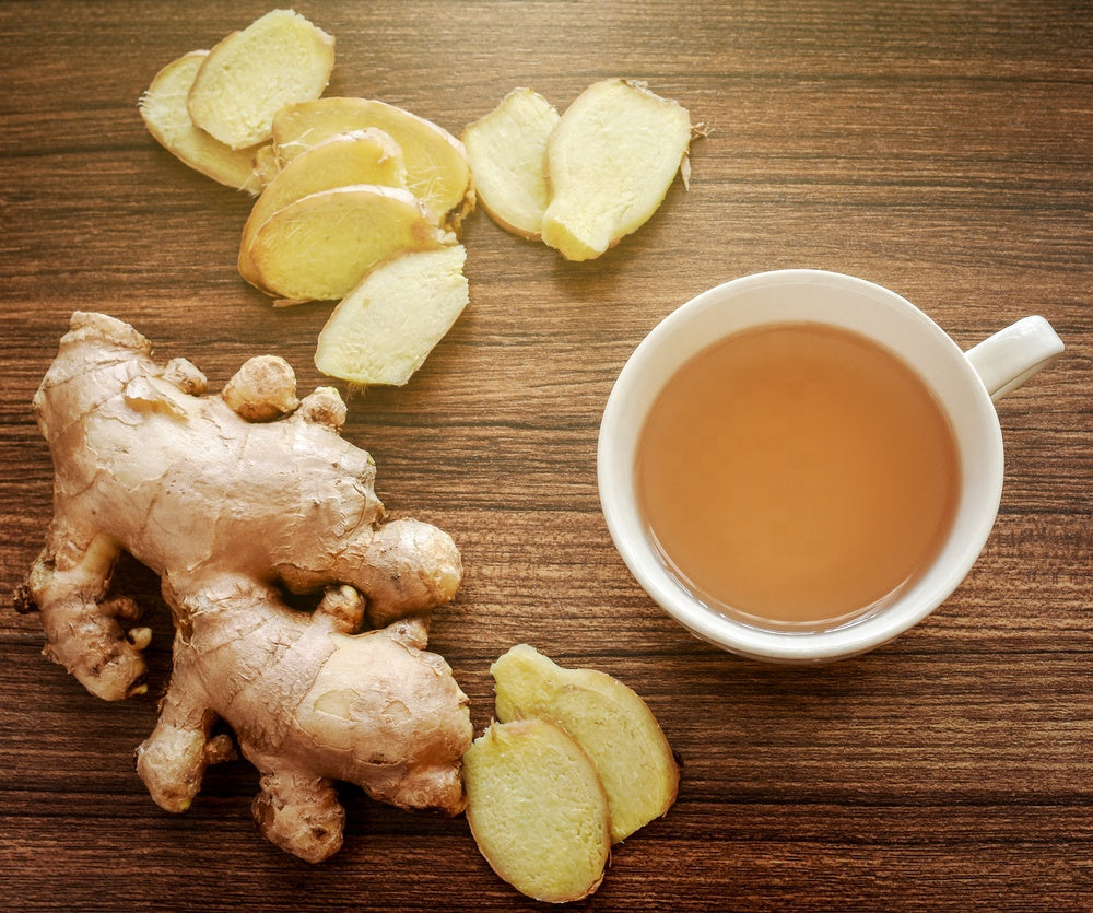 A Cup of Alkhair Karak tea with ginger