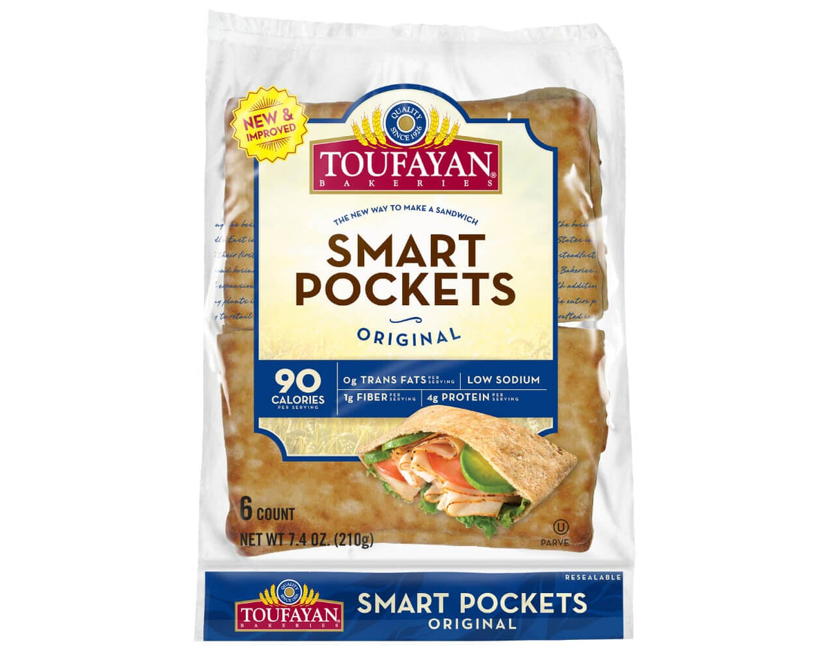 Toufayan Smart Pockets ÃƒÂ¢Ã¢â€šÂ¬Ã¢â‚¬Å“ Original 6 COUNT | NET WT. 7.4 OZ. (210g) - SANI-LLC