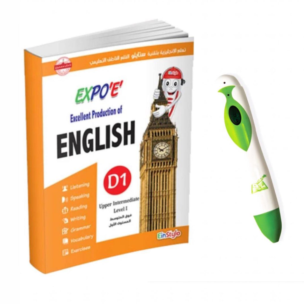 Einstylo Expo E Learn English L4 D1 Book and Speaking Pen
