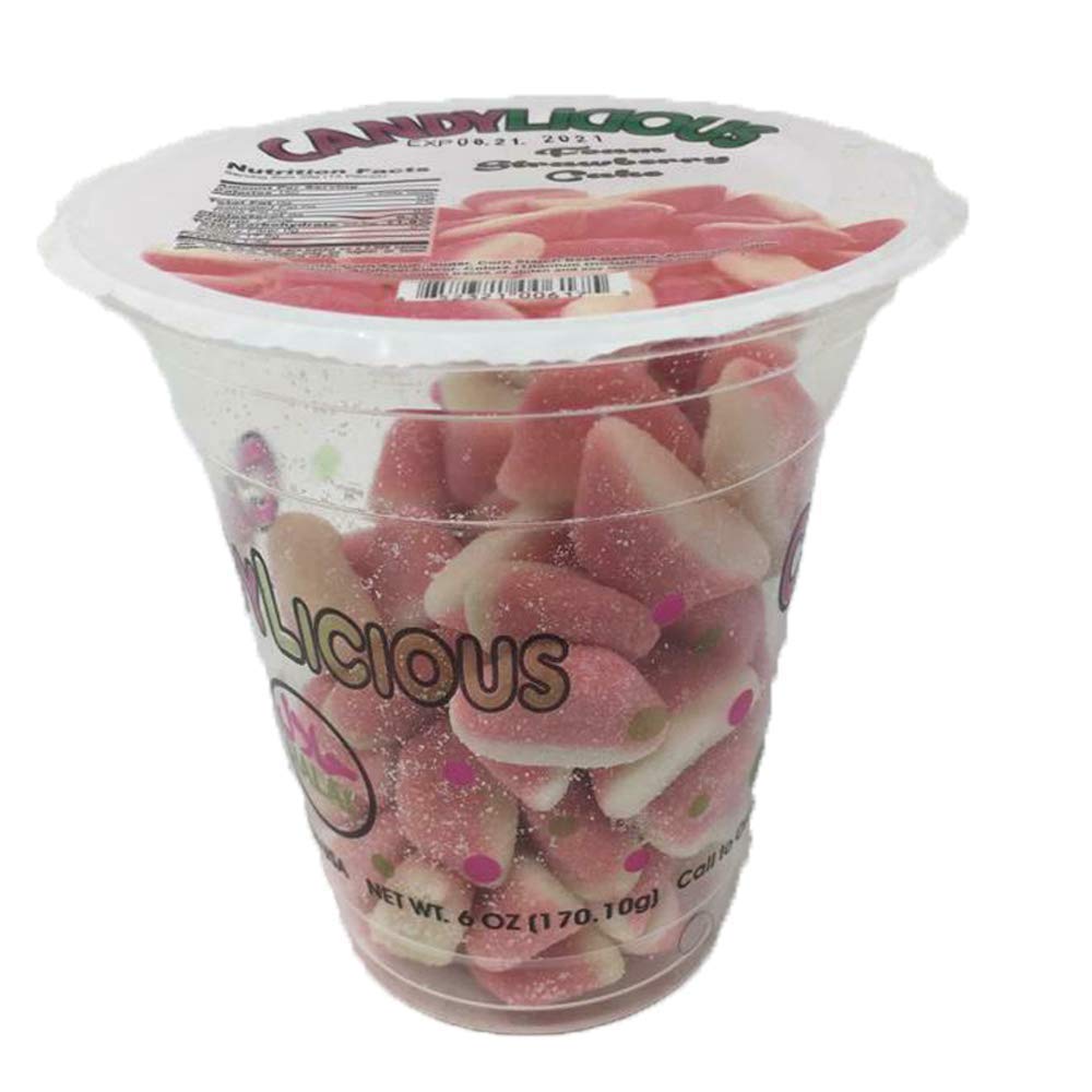 Cup Candy: Strawberry Jelly Cake of the best daily flavors, 6oz - SANI-LLC