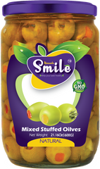 Stuffed Olives Mixed | 600g - 21.16 Oz - SANI-LLC