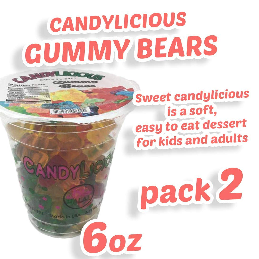 Cup Candy || Gummy Bears of the best daily flavors ||  6oz (170g) - SANI-LLC