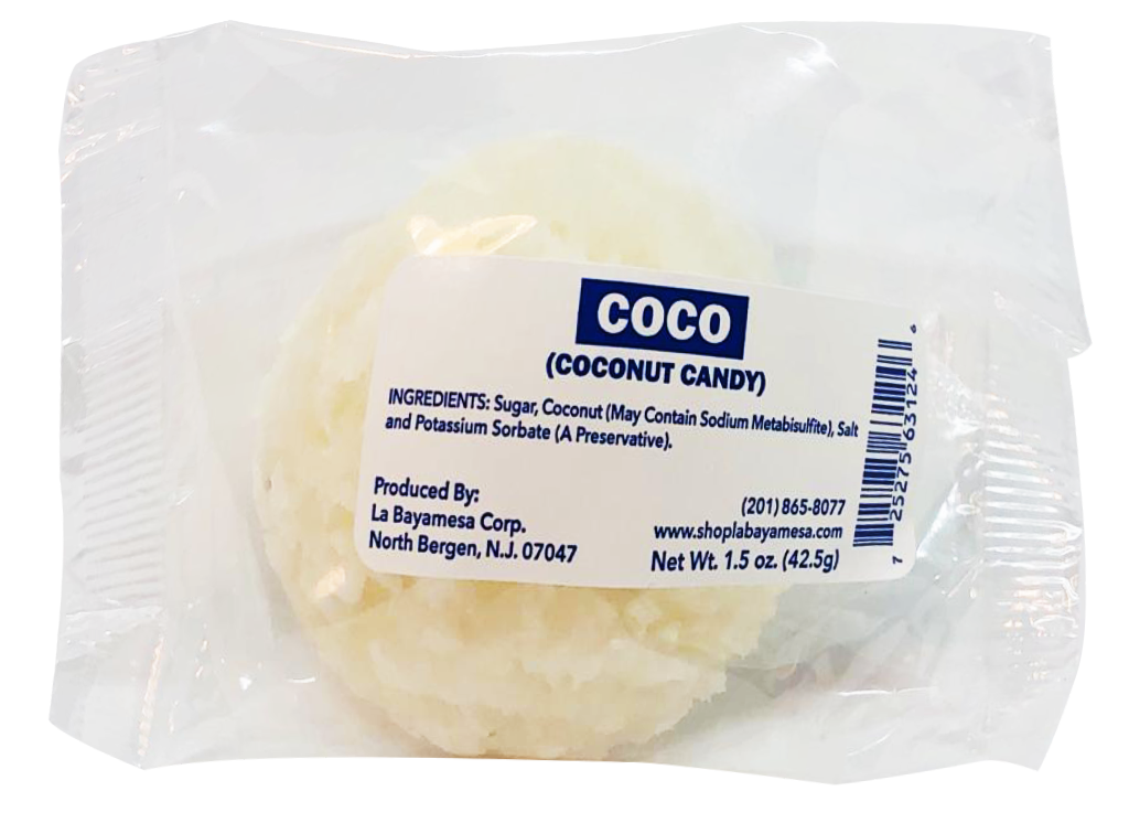 La Bayamesa Coco Blanco Individually Wrapped Candy, Premium Coconut & Milk Candy 1.5oz