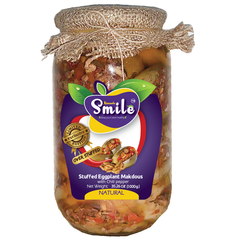 Smile Over Stuffed "Spicy" Eggplant Makdous 1000 Gm - SANI-LLC