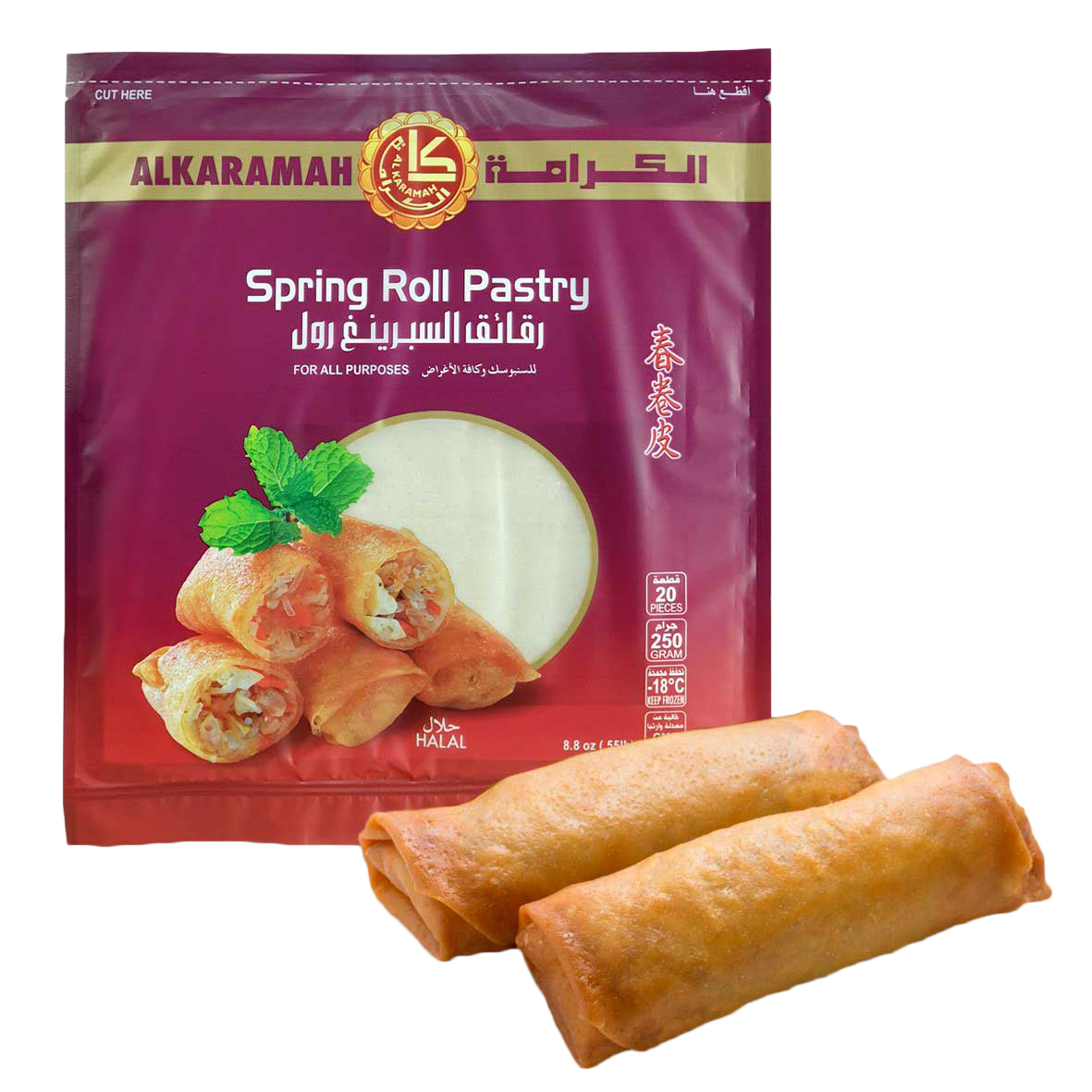 ALKARAMAH Spring Roll - Big size (250g) UPC 732542000230 - SANI-LLC